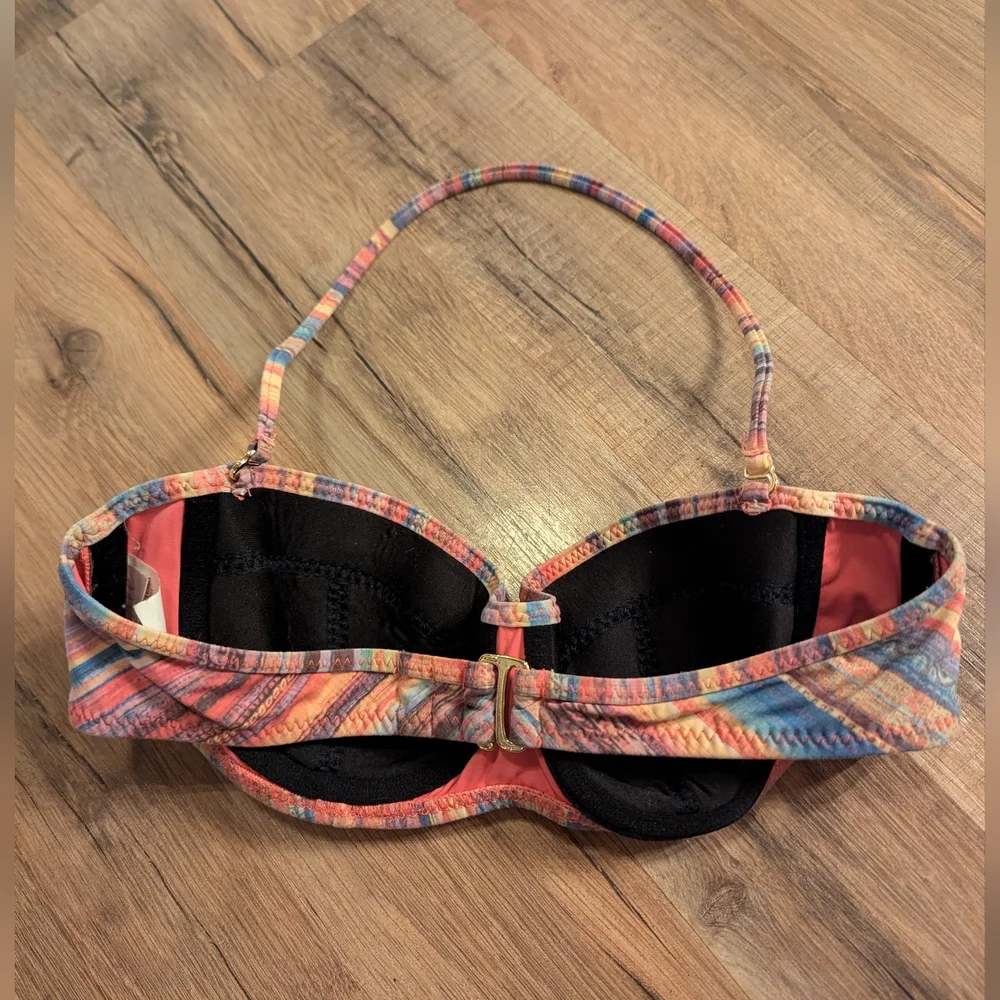 Ale By Alessandra Colorful Striped Bikini‎ Top